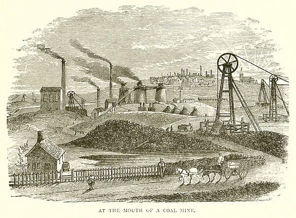 At the Mouth of a Coal Mine (engraving)