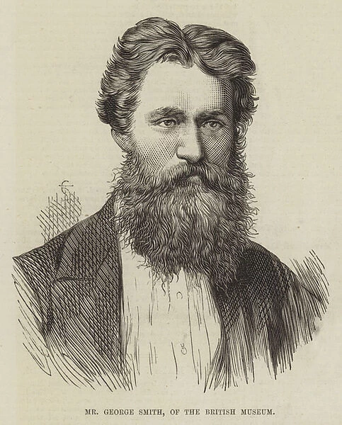Mr George Smith, of the British Museum (engraving)