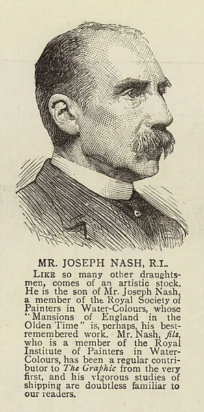 Mr Joseph Nash, RI (engraving)