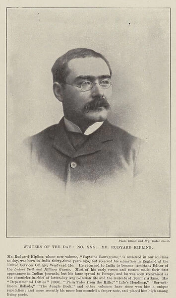 Mr Rudyard Kipling (b  /  w photo)