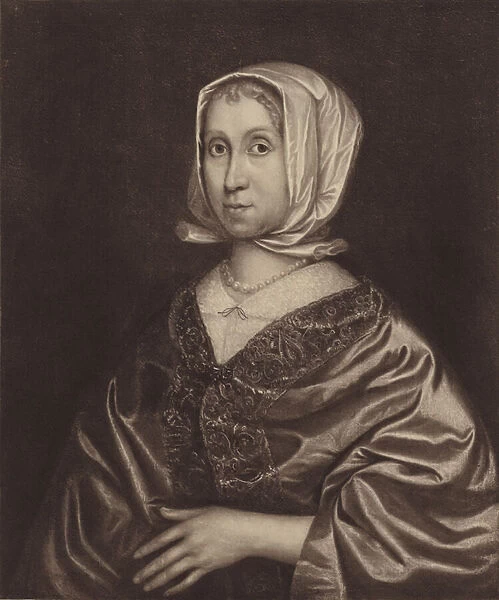 Mrs Cromwell (Elizabeth Steward), mother of Oliver Cromwell (litho)
