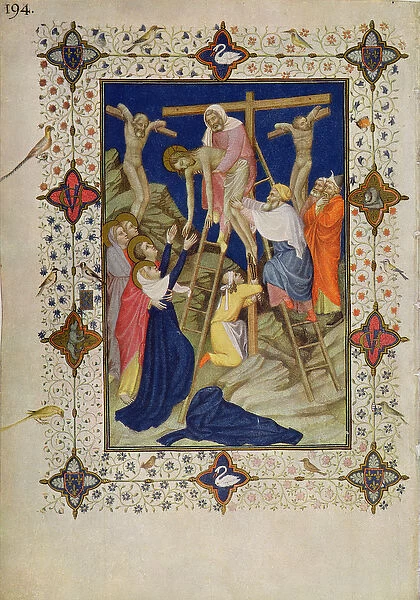 MS 11060-11061 Hours of the Cross: Vespers, the Descent from the Cross (vellum)