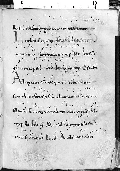 Ms. 17 fol. 289 Introit for the feast of St. Castor, from Troparium Aptense
