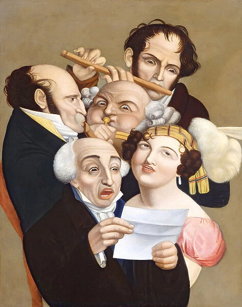 A Musical Group, c. 1830 (oil on canvas)
