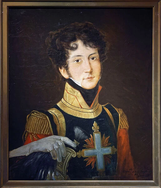Musketeer of the first company, 1815 (oil on canvas)