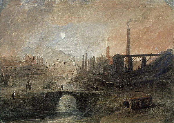 Nantyglo Ironworks, c.1829 (w / c on paper)