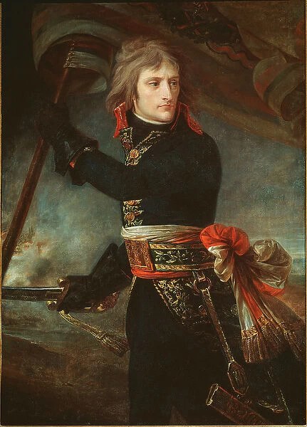 Napoleon Bonaparte at the bridge of Arcole (November 17, 1796) (oil on canvas, 1798)