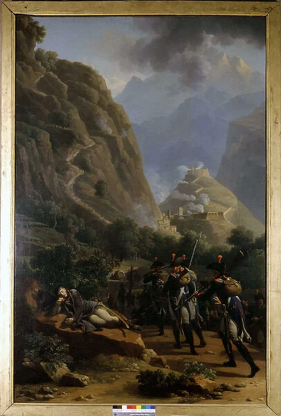 Napoleon at Fort de Bard - by Nicholas-Antoine Taunay, oil painting, early 19th century