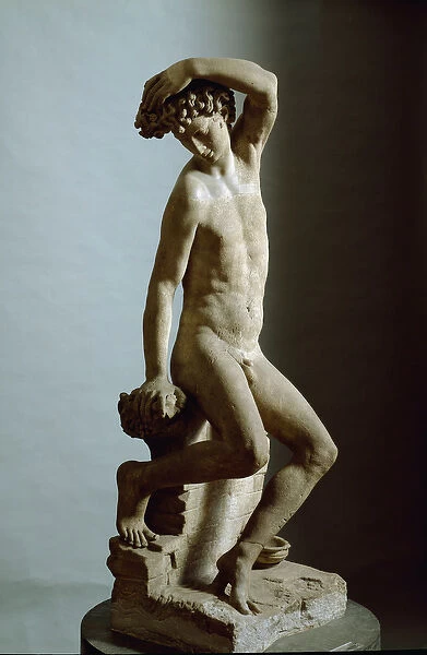 Narcissus Sculpture by Benvenuto Cellini (1500-1571), Italian manierist, 1548-1565 Dim