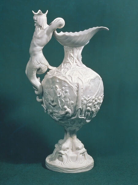 The Nelson jug, made by Samuel Alcock & Co. Burslem, 1851 (Parian porcelain)