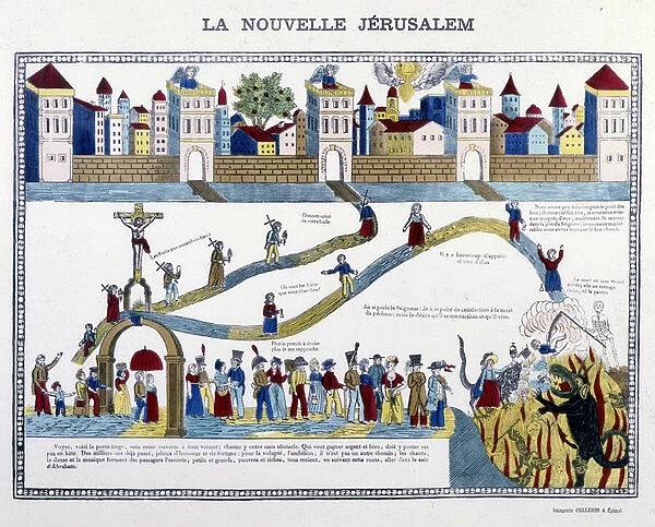 The New Jerusalem: the Last Judgment - image of Epinal, 19th century