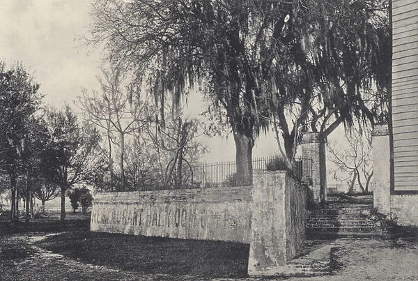 New Orleans: Old Spanish Wall and Gate, Spanish Fort (b  /  w photo)