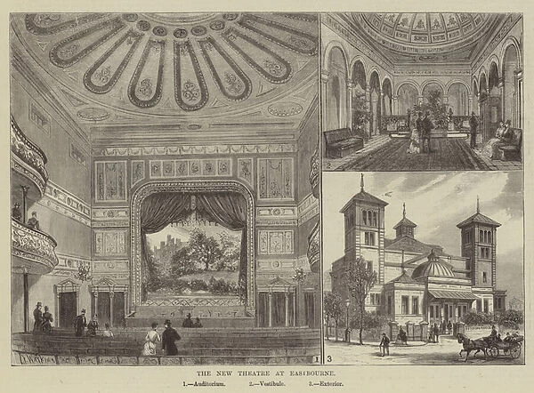 The New Theatre at Eastbourne (engraving)