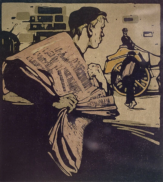 News Boy from London Types published by William Heinemann, 1898 (colour litho)
