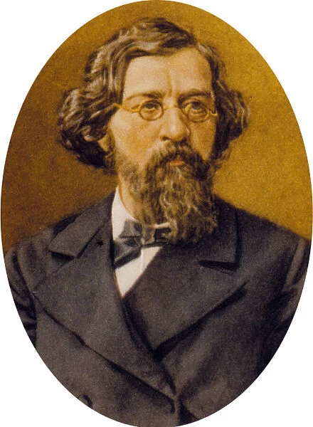 Nikolay Gavrilovich Chernychevsky (colour litho)
