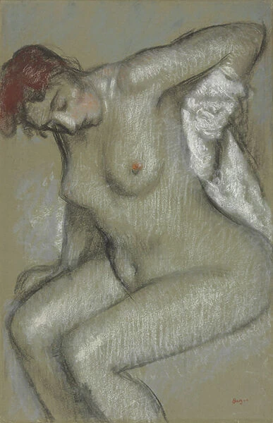 Nude Woman Drying Herself; Femme nues essuyant, 1895