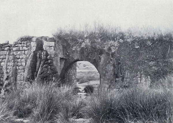 An Old Archway at Chorazin (b  /  w photo)