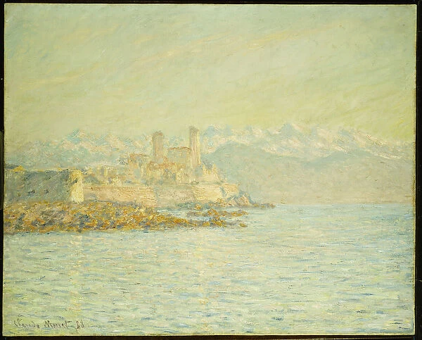 The Old Fort at Antibes (oil on canvas)