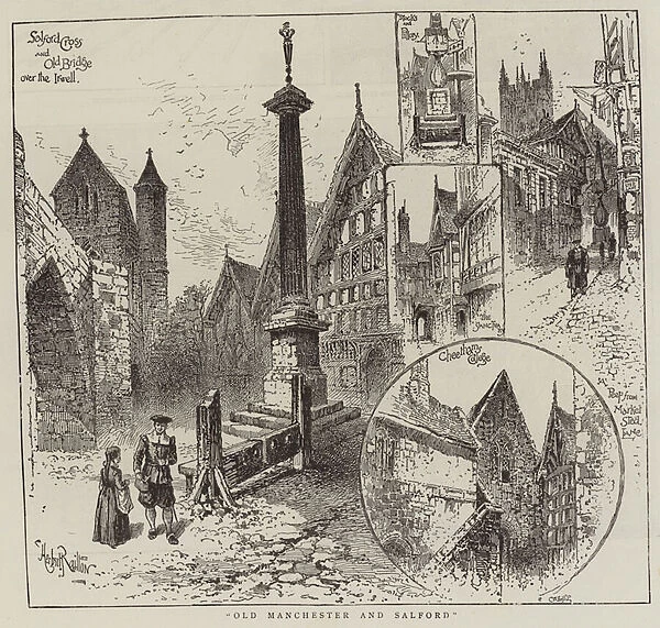 Old Manchester and Salford (engraving)