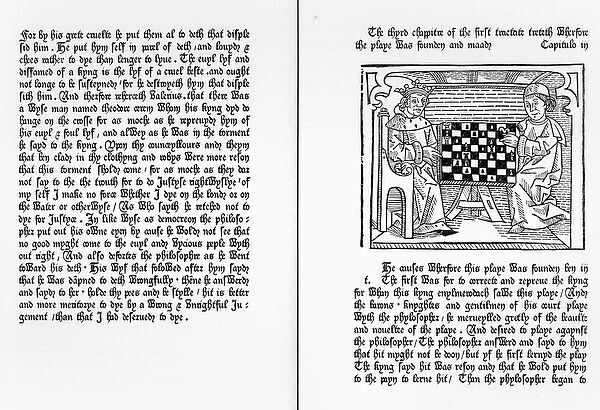 Pages from the English translation of De Ludo Saccorum by Jacques de Cessoles