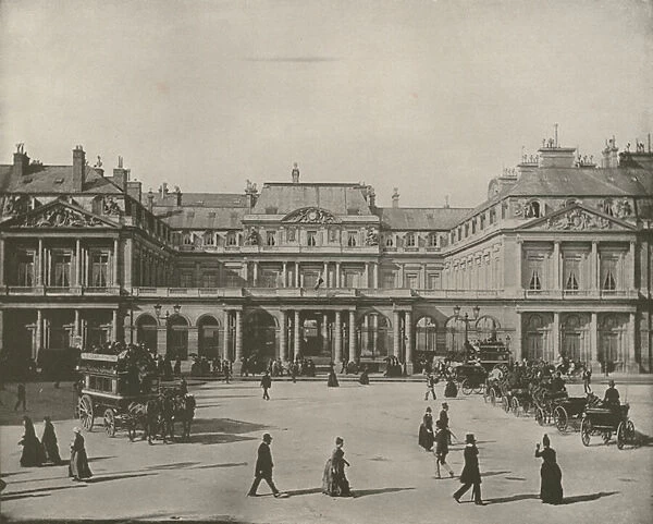 Paris: Entrance to the Palais Royal (b  /  w photo)