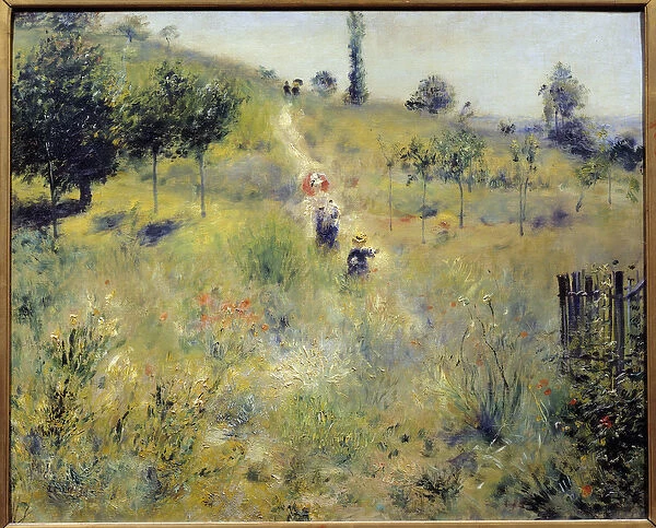 Path rising in the high herbs Painting by Pierre Auguste Renoir (1841-1919) 1875 Sun