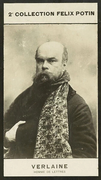 Paul Verlaine, Homme De Lettres, 1844-1896 (b  /  w photo)