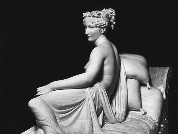 Pauline Bonaparte, Princess Borghese as Venus Triumphant, detail, c. 1805-08 (marble) (see also 383164, 383165 to 170)