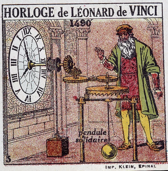 The pendular clock of Leonardo da Vinci (Leonardo da Vinci) (1452 - 1519