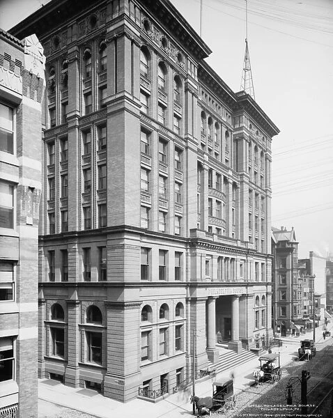 Philadelphia Bourse, Philadelphia, Pennsylvania, c. 1904 (b  /  w photo)