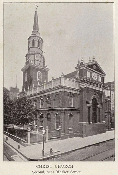 Philadelphia: Christ Church, Second, near Market Street (b  /  w photo)