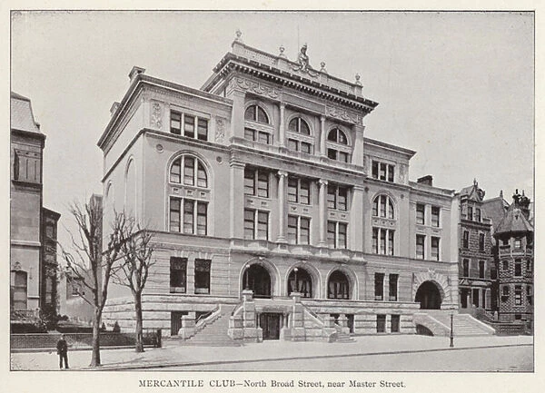 Philadelphia: Mercantile Club, North Broad Street, near Master Street (b  /  w photo)
