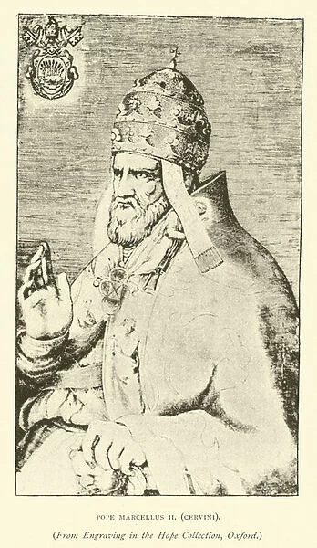 Pope Marcellus II, Cervini (engraving)