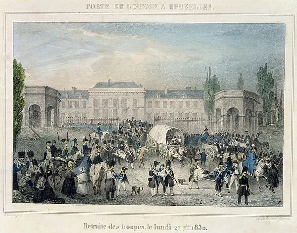 Porte de Louvain, Brussels: The Retreat of the Dutch Troops, 27th September 1830