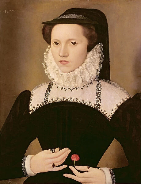 Portrait of Anne Waltham, 1572 (oil on panel)