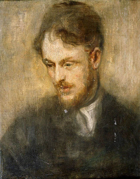Portrait of Augustus John (oil on canvas)