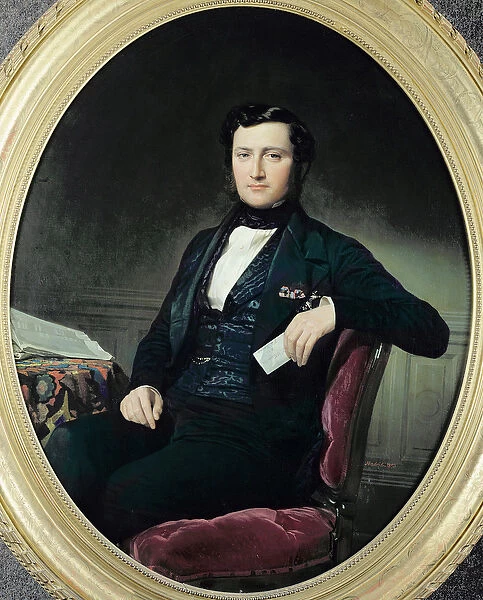 Portrait of Baron Weisweiller, 1853 (oil on canvas)