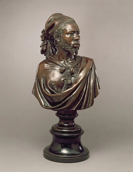 Portrait bust of Said Abdullah of the Mayac, Kingdom of the Darfur, Sudan, 1848 (bronze)