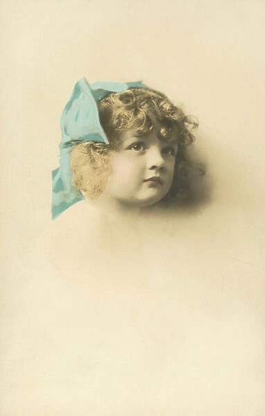 Portrait of a child (coloured photo)