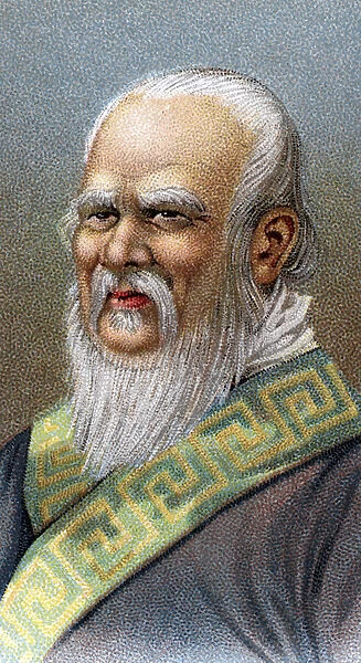 Portrait of Confucius (551-479) B. C. - Confucius (or Kong Fu Zi or KongZi) (551-479 BC