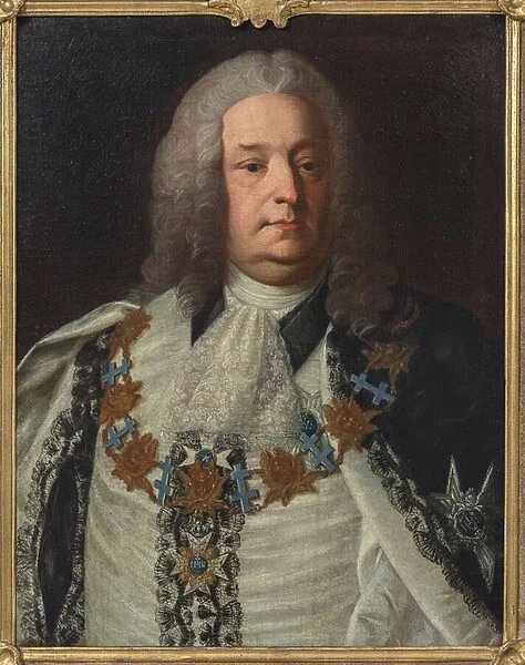 Portrait of Count Herman Cedercreutz (1684-1754), by Fjellstroem, Per Ericsson (1719-1790). Oil on canvas, 1754. Dimension : 80x63 cm. Nationalmuseum Stockholm
