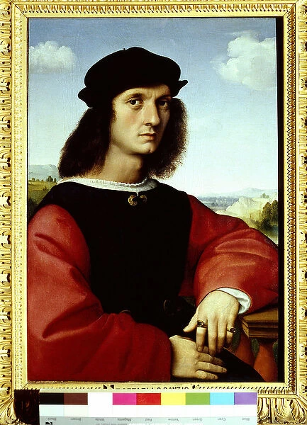 Portrait d Agnolo Doni, 1505-1506 Peinture de Raphael (Raffaello Sanzio