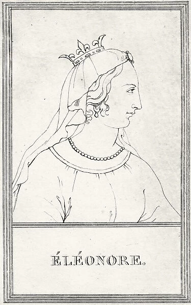 Portrait of Eleanor of Aquitaine, 1809 (engraving)