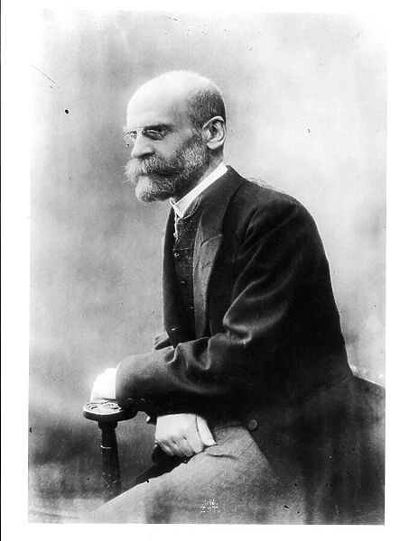 Portrait of Emile Durkheim (1858-1917) (b  /  w photo)