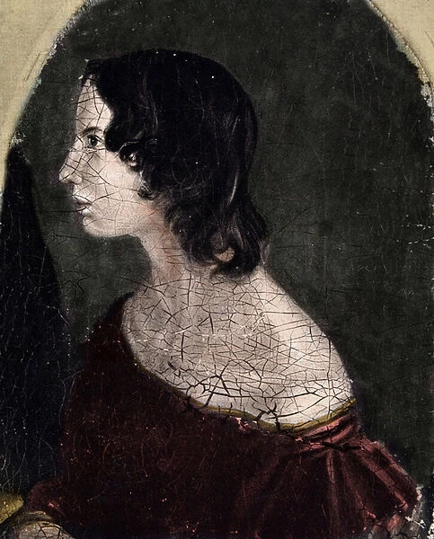 Portrait of Emily Jane Bronte British poet and writer (1818-1848