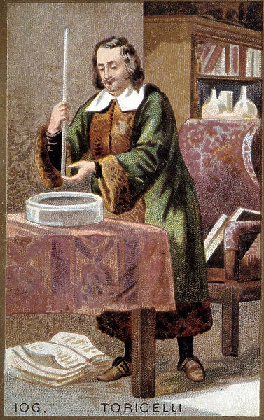 Portrait of Evangelista Torricelli or Toricelli (1608-1647), Italian physicist