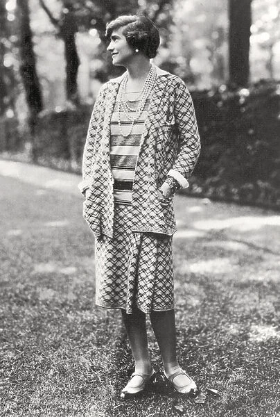 Portrait of Gabrielle Coco Chanel, 1929 (b  /  w photo)