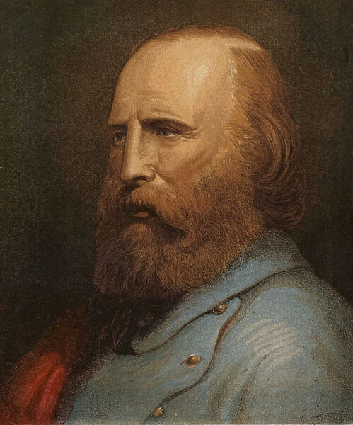 Portrait of Giuseppe Garibaldi (colour litho)