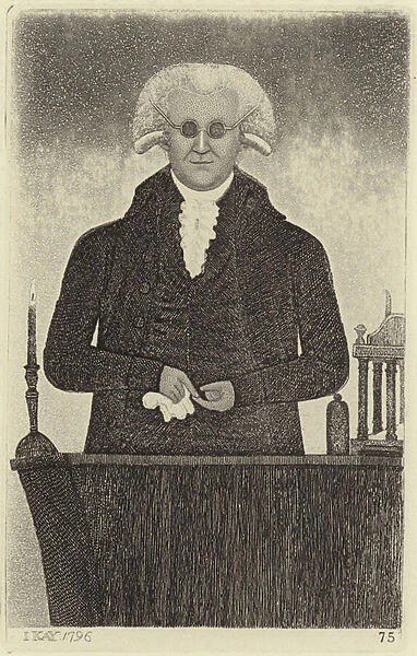 Portrait of Henry Moyes (engraving)