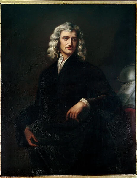 Portrait of Isaac Newton (1642 - 1727), philosopher and mathematician